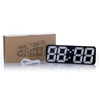 3D LED Horloge numérique 115 couleurs RVB Bureau Bureau Réveil mural Télécommande Date réveil Thermomètre Fonction Horlo
