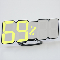 3D LED Horloge Numérique 115 Couleurs Température Humidité Affichage Bureau Mur Alarme Décor À La Maison Réveil Horloge