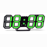 3D LED réveil température numérique veilleuse affichage changement de couleur horloge suspendue électronique maison salo