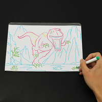 3D Magic Flashing planche à dessin dinosaure jeu pour enfants enfants jouets éducatifs de Noël