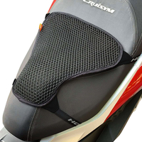 3D nid dabeille universel moto housse de siège cool coussin en maille coussin respirant XS