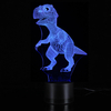 3D Night Light 7 changement de couleur Dinosaur acrylique lampe de bureau Bluetooth haut-parleurs