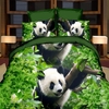3D Panda housse de couette taille double simple,  ensembles de literie,  housse de couette imprimée