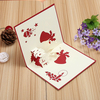 3d pop up voeux table de carte joyeux noël cadeau carte postale papier de bricolage