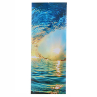3D porte mur réfrigérateur autocollant stickers auto-adhésif mural paysage tissu décor à la maison 200 * 77 cm