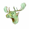 3D Puzzle modèle créatif européen en bois Animal tête de cerf décoration de la maison accessoires noël tenture murale ar