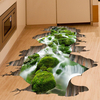 3D Ruisseau Décoration de Plancher Peinture Murale Amovible Décoration Intérieure d