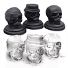 3D Skull Ice Cube Plateau Halloween Moule À Glace Cocktiail Silicone Moule À Crème Glacée Ensemble De 3