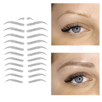 3D sourcils comme des cheveux maquillage imperméable à leau durable sourcil tatouage autocollant sourcils autocolla