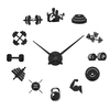 3D Sports DIY Acrylique Horloge Murale Moderne Sans Cadre Maison Salon Décor