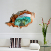 3D Under Water World Stickers muraux décoratifs décoratifs Stickers muraux Décoration murale