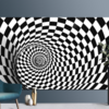 3D chambre antidérapant tourbillon illusion doptique tapis tapis tapis de porte tapis de sol pour la décoration de
