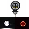 3inch 12 / 24V 6500K 20W rond LED travail lumière rouge + blanc avec Angel Eyes lumières spot antibrouillard pour voitur