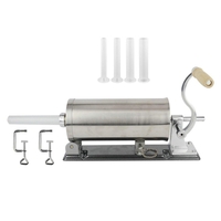 3L / 6lbs horizontal fait maison de remplissage de saucisse fabricant de viande stuffer Machine 304 acier inoxydable ave