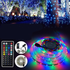 3M 5M 10M LED Strip Light SMD3528 RGB + IR télécommande + adaptateur secteur éclairage décoratif DC12V