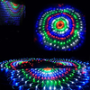 3M EU Plug 444LEDs Peacock Net Mesh Fairy String Light Outdoor Curtain Lamp Holiday Christmas Home Decor
