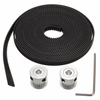 3M GT2 Courroie de distribution avec 2pcs 20T Alésage 5mm GT2 Poulie de distribution