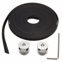 3M GT2 Courroie de distribution avec 2pcs 20T Alésage 5mm GT2 Poulie de distribution