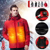 3Modes USB Électrique Chauffé Manteaux Extérieur Imperméable Hommes Capuche Veste De Chauffage Thermique Hiver Vêtements