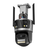 3MP/8MP WiFi IP Camera Night Vision Outdoor Security Camera 3 Lenses 360° View Remote Access Motion Tracking Waterproof