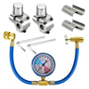 3Pc / Set BPV31 Bullet Piercing Robinet Robinet U-Charge Tuyau De Réfrigérant Peut Kit De Réservoir