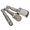 3pc 1/4 pilote de six pans creux pouces mettre adaptateur clé barre d
