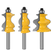 3PC 8mm tige architecturale en carbure cimenté moulage routeur peu coupe bois fraise pour boiseries outils électriques