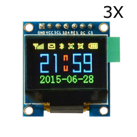 3Pcs 0, 95 pouces 7 broches couleur 65K couleur SSD1331 OLED Display SPI