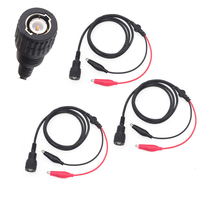 3PCS 1.1M Y101D norme européenne isolée ligne dessai de pince de crocodile de BNC sonde doscilloscope