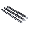3pcs 1/4 3/8 1/2 pouces Socket Tray Rail Rack Holder Storage Organizer Shelf Stand