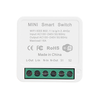 3Pcs 16A Mini Smart Wifi DIY Switch Support 2 Way Control Smart Home Automation Module Work with Alexa Google Home Smart