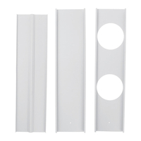3pcs 180mm fenêtre réglable kit plaque climatiseur pare-vent