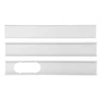 3pcs 1.9m ajustable fenêtre glissière kit plaque climatiseur pare-vent pour climatiseur portable