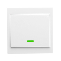 3pcs 1CH émetteur à distance sans fil collant RF TX intelligent pour la maison salon chambre 433MHZ 86 panneau mural fon