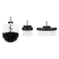 3pcs 2 / 3.5 / 4 Pouces Forage Brosses De Nettoyage Carreau Grout Puissance Lavage Baignoire De Nettoyage Brosse
