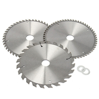 3pcs 210mm Lames de scie circulaire Set 24/48/60 Dents 30mm Diamètre de perçage Lames de scie