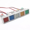 3Pcs 22mm AC 50-500V 0-100A Mini Digital Voltmètre Carré Ampèremètre Volt Testeur de Tension Mètre Double LED Indicateur