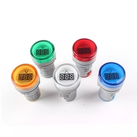 3Pcs 22MM AD16 AD16-22DSV type 110V 220V AC 60-500V Mini voltmètre LED Affichage numérique Voltmètre AC Voyant lumineux