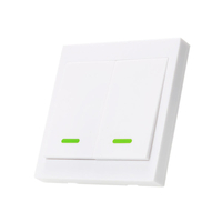 3pcs 2CH émetteur à distance sans fil collant RF TX intelligent pour la maison salon chambre 433MHZ 86 panneau mural fon