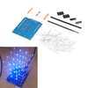 3pcs 4X4X4 Blue LED Light Cube Kit 3D LED DIY Kit