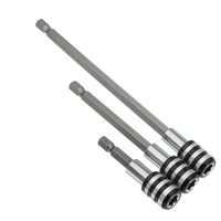 3Pcs 60/100 / 150mm Déclenchement Rapide Tournevis Electrique Broche Tournevis 1/4 Pouces Hex Shank Bar d