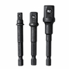 3pcs 65 / 73mm 1/4 pouce adaptateur de prise impact tige hexagonale foret barre dextension de puissance