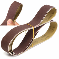 3pcs 762x25mm 240 Grit AL Oxide Abrasive Sanding Belts pour le travail de meulage du bois