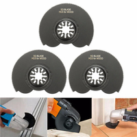3pcs 88mm en acier à haute teneur en carbone Flush scie lame lames Ocsillating Multitool accessoires