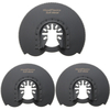 3pcs 88mm moitié Circulaire Flush Saw lames Ocsillating Multitool Accessoires Outils Oscillant