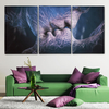 3Pcs Amour Baiser Abstrait Impression Sur Toile Peintures Photos Décor À La Maison Sans Cadre