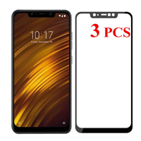 3PCS Bakeey Protecteur décran en verre trempé Anti-explosion 9H pour Xiaomi Pocophone F1 Non original