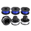 3pcs bleu / blanc 0.065 pouce ligne ligne trimmer pour Ryobi SF-080 12V / 24V / 40V tondeuse