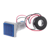 3pcs Blue Light AC 60-500V 0-100A D18 Square LED Digital Dual Display Voltmeter Ammeter Voltage Gauge Current Meter