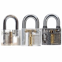 3pcs Coupe Vue Intérieur de Cadenas pour Pratique Outils de Déloquetage Ensemble d
